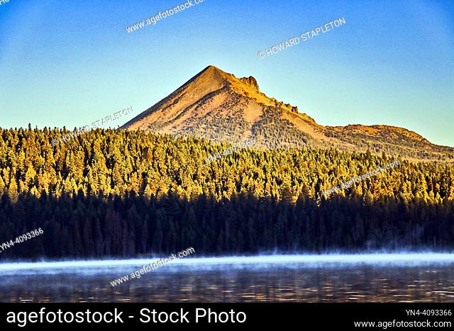 Sunrise over Lake of the Woods and Mount McLoughlin in southern Oregon,