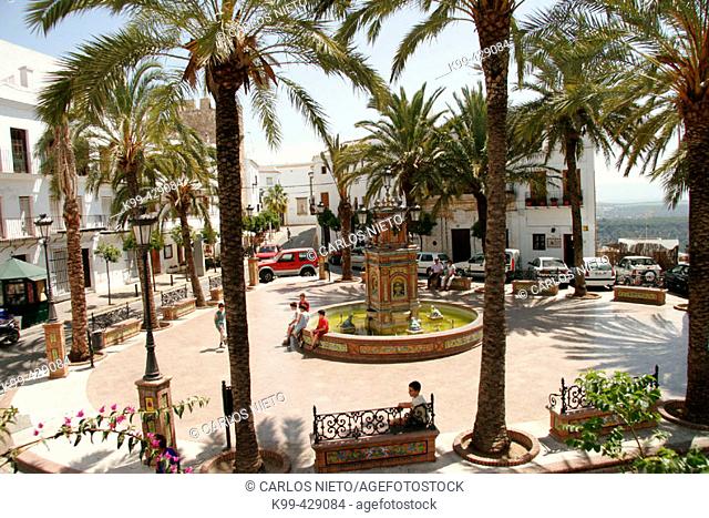 Plaza de España. Vejer de la Frontera. Cádiz province. Andalucía. Spain