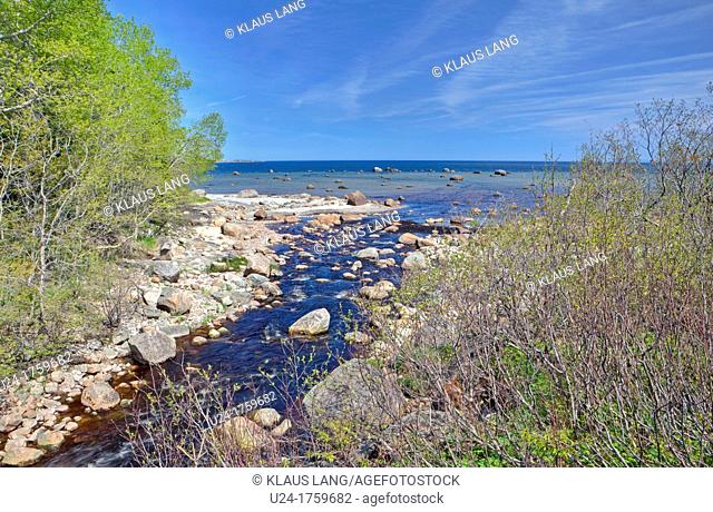 Riviere Petit Calumet River, Northshore, St Lawrence, Cote Nord, Quebec, Canada