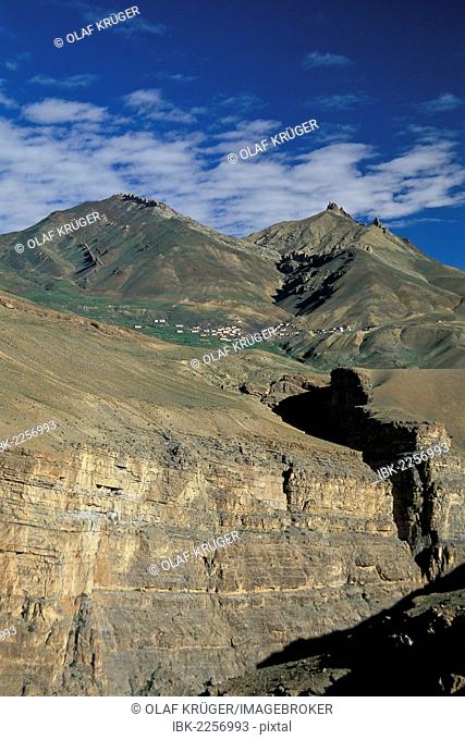Kibber, highest village in India, Spiti Valley, Lahaul and Spiti district, Himachal Pradesh, North India, India, Asia