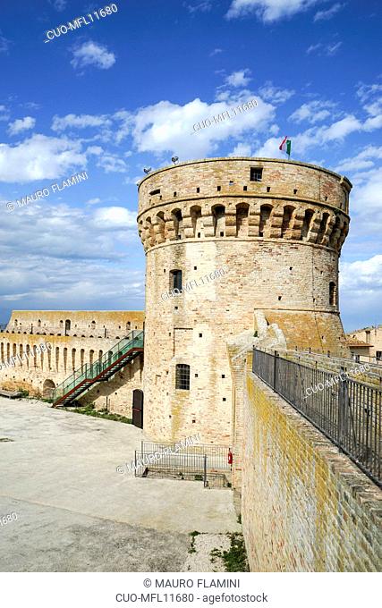 Medieval Fortress of Acquaviva Picena, Marche, Italy, Europe