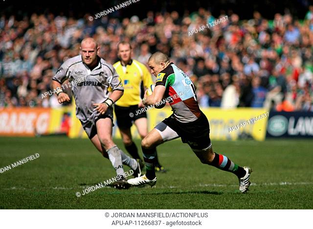 2012 Aviva Premiership Rugby Harlequins v Leicester Tigers Apr 21st. 21.04.2012 London, England. Rugby Union. Harlequins v Leicester Tigers