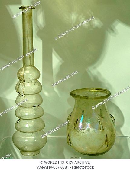 Ancient Roman glass work. Dated 1st Century