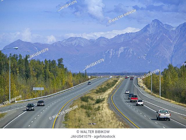 Glenn Highway, Eklutna, Alaska, USA