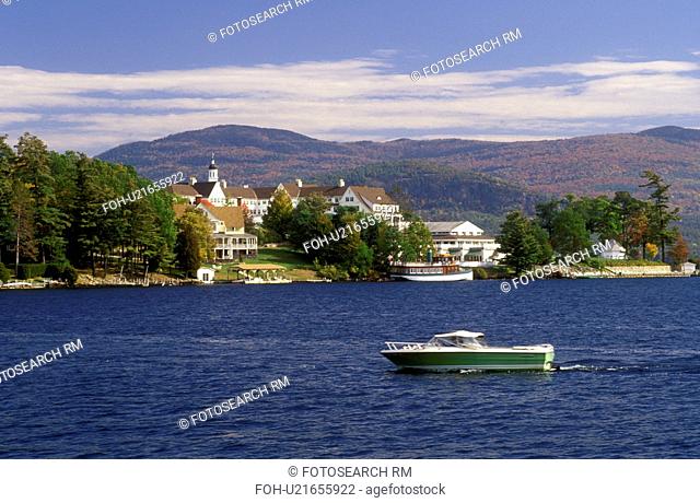 inn, lodging, Adirondacks, Lake George, Bolton Landing, New York, NY, The Sagamore Resort at Bolton Landing on Lake George in the autumn