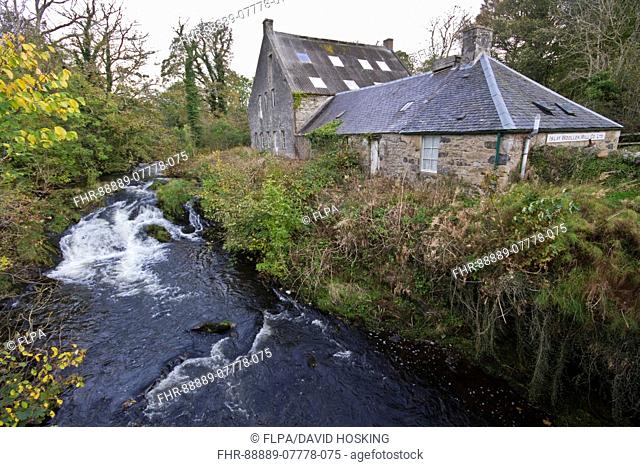The River Sorn by the Islay Woollen mill, Bridgend Islay Scotland