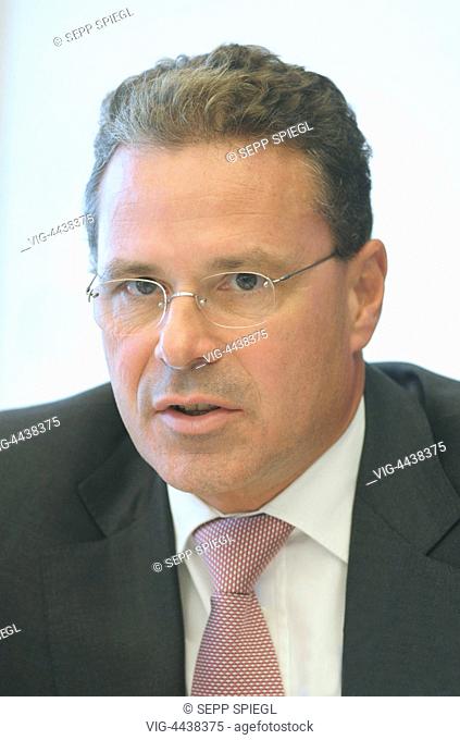Germany, Cologne, 02/06/2014, Annual press conference of the AXA Konzern AG. Thomas Michels, Member of the Board of Management
