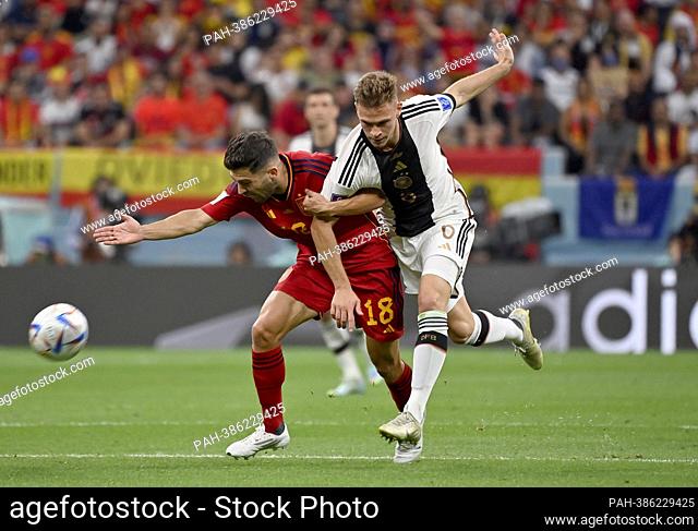 left to right Jordi ALBA (ESP), Joshua KIMMICH (GER), action, duels, Spain (ESP) - Germany (GER), group phase Group E, 2nd matchday, on November 27th, 2022