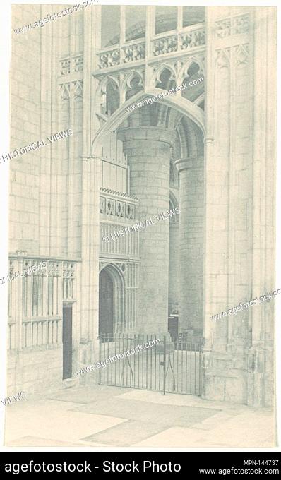 Gloucester Cathedral: North Transept. Artist: Frederick H. Evans (British, London 1853-1943 London); Date: 1900s-1910s; Medium: Platinum print; Classification:...