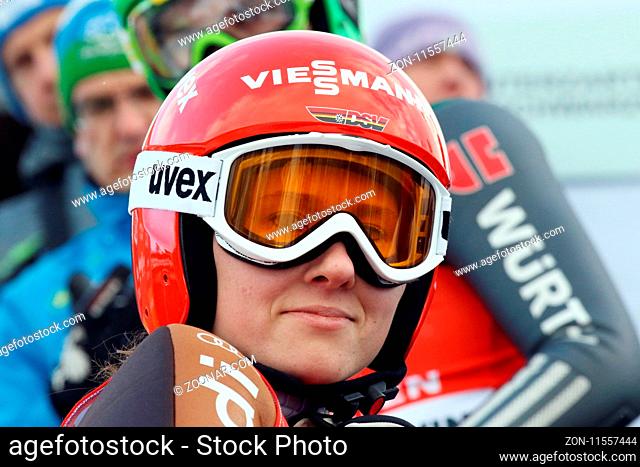 Ramona Straub (SC Langenordnach) beim FIS Weltcup Skispringen Frauen - Einzelwettkampf