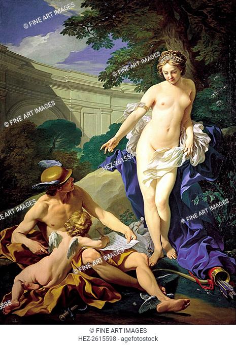 Venus with Mercury and Cupid. Artist: Van Loo, Louis Michel (1707-1771)