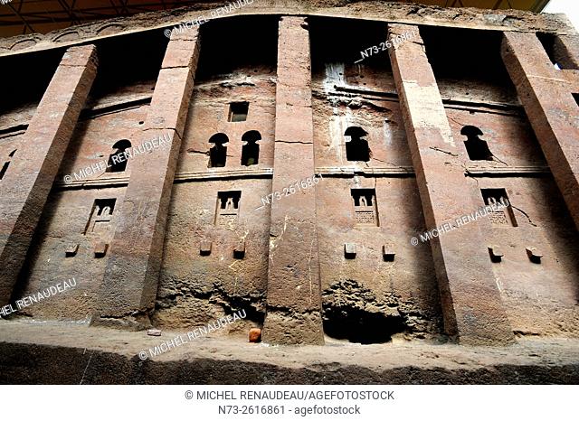 Ethiopia, Amhara region, the holy city of Lalibela, the northern cave church