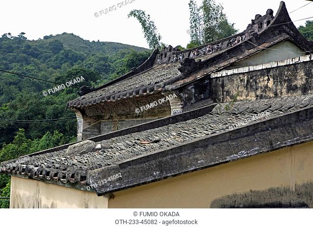 A preserved heritage Lee house at Sheung Woo Hang, Sha Tau Kok, New Territories, Hong Kong