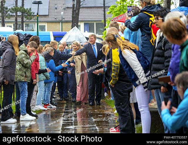 King Willem-Alexander and Queen Maxima of the Netherlands at Vlieland, on May 09, 2023, for a regional visit to the Waddeneilanden Photo: Albert Nieboer /...