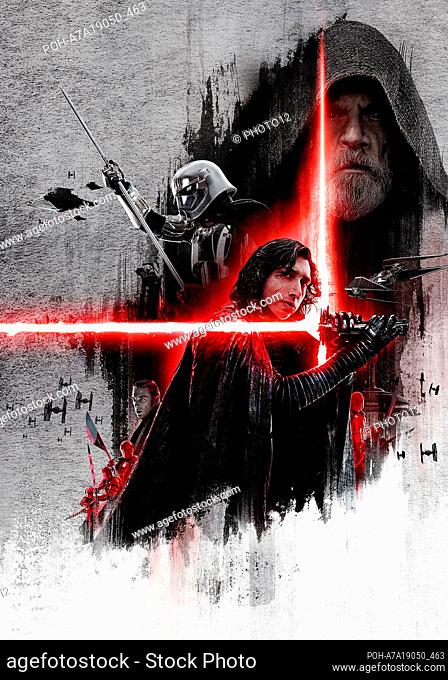 Star Wars: The Last Jedi Year : 2017 USA Director : Rian Johnson Adam Driver, Mark Hamill Poster (Key Art) Restricted to editorial use