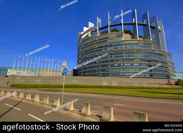 Strasbourg, European Parliament Building, UNESCO World Heritage Site, Alsace, Bas Rhin, France, Europe