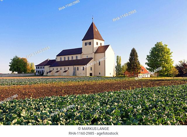 St. Georg church, Oberzell, UNESCO World Heritage Site, Reichenau Island, Lake Constance, Baden-Wurttemberg, Germany, Europe