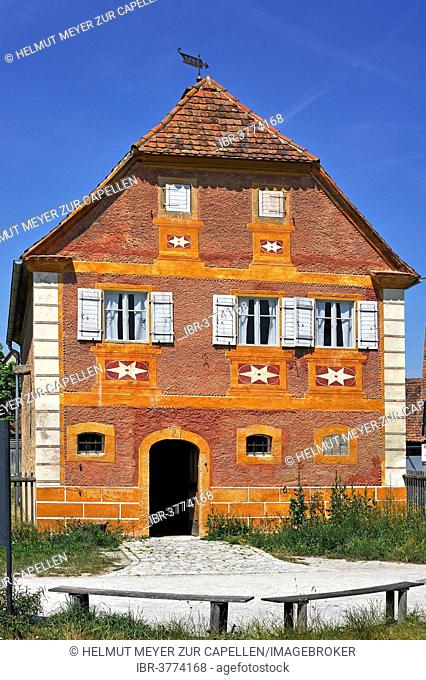 Korbhaus, house reserved for use by parents, 1821, Franconian Open Air Museum, Bad Windsheim Middle Franconia, Bavaria, Germany