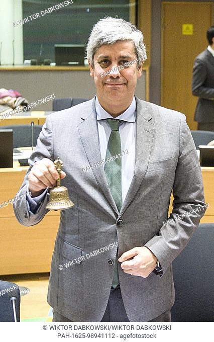 New President of the Eurogroup , Portuguese Finance Minister Mario Centeno chairs his first Eurogroup , finance ministers of the single currency EURO zone...