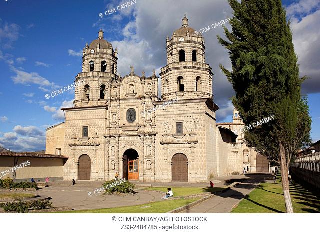 San Francisco Church at Plaza de Armas, Iglesia de San Francisco, Cajamarca, Northern Highlands, Peru, South America