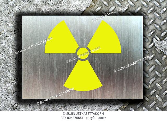 nuclear danger warning background