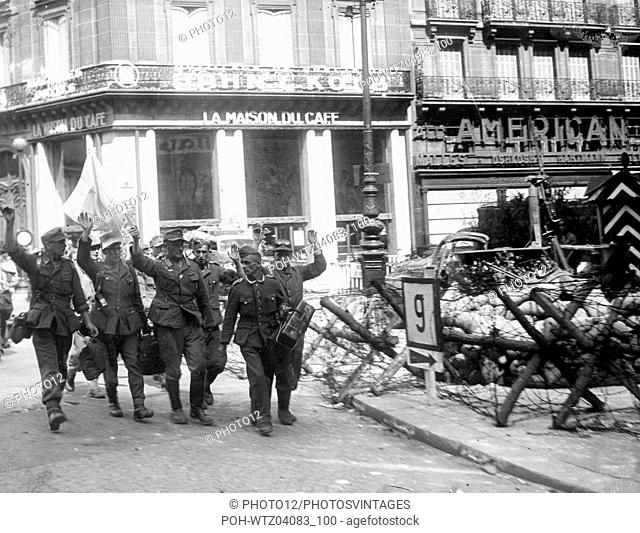 Group of German prisoners, during the Liberation of Paris  World War II Liberation of Paris