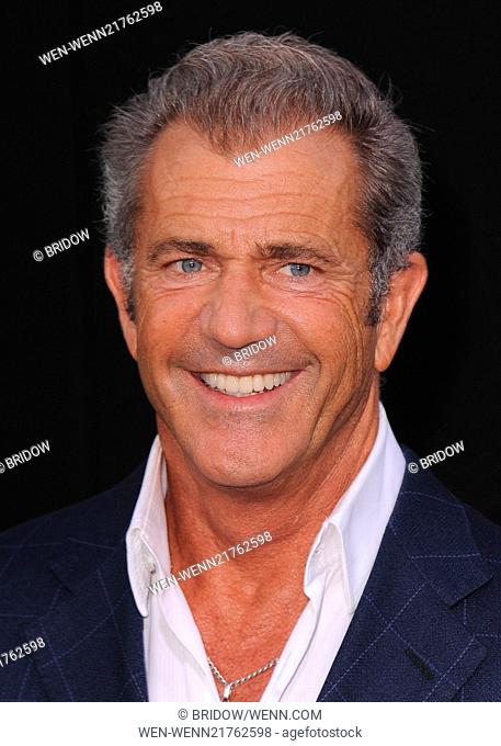 The Los Angeles premiere of 'The Expendables 3' at TCL Chinese Theatre Featuring: Mel Gibson Where: Los Angeles, California