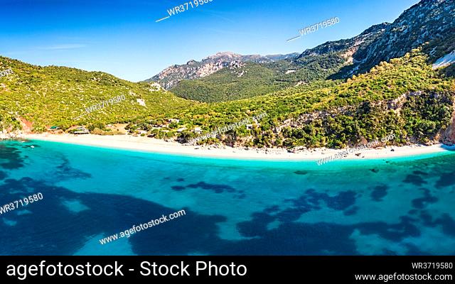 The beach Thapsa in Evia island, Greece