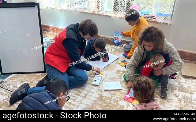 EGYPT, CAIRO - DECEMBER 9, 2023: A psychologist is at work at an operations centre of the Russian Emergencies Ministry. Russian rescuers evacuated approximately...