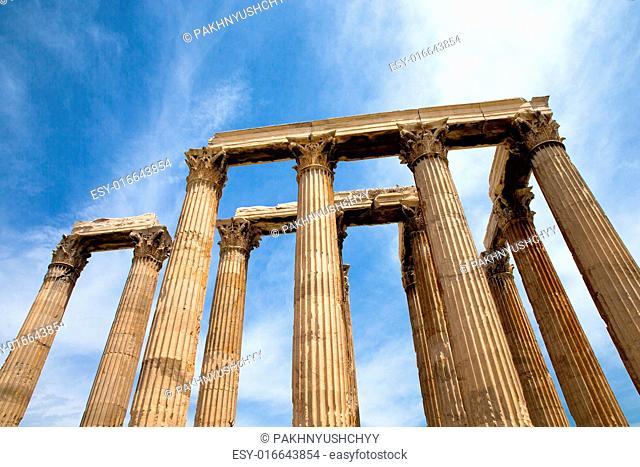 Temple of Olympian Zeus , Athens , Greece