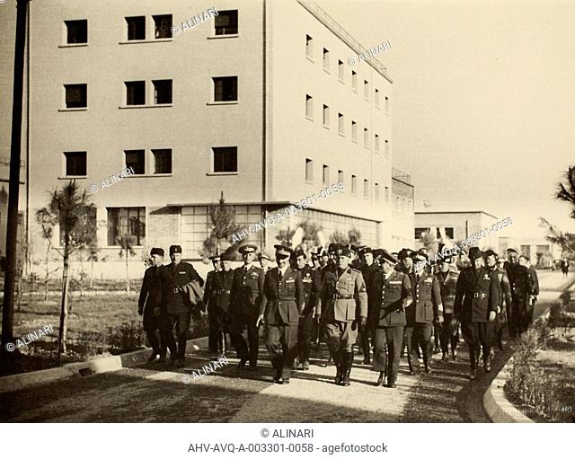 Inauguration of the buildings of the Royal Airport Fausto Pesciin Bologna, constructed by the Company Mauro Toschi fu Ulisse