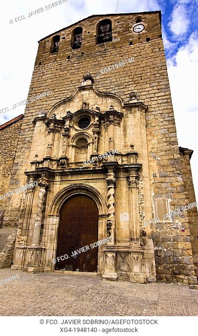 Church of the Assumption, Baroque - Portell de Morella - Els Ports - Castellón Province - Comunidad Valenciana - Spain - Europe