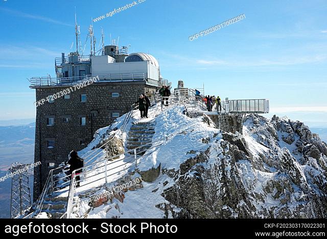Lomnicky stit (Lomnicky Peak), Vysoke Tatry (High Tatras), observatory, Slovakia, March 17, 2023. (CTK Photo/Ivo Stejskal)
