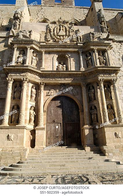 Church of Santa Maria la Mayor. Montblanc, Conca de Barbera. Tarragana province. Catalunya (Spain)