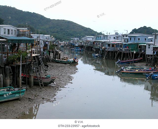 Boat residence in Tai O, Lantau Island