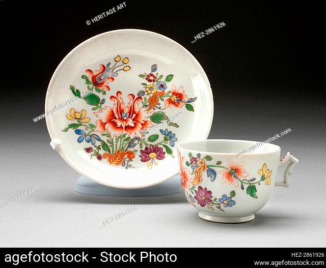 Cup and Saucer, Doccia, c. 1750/1800. Creator: Doccia Porcelain Factory