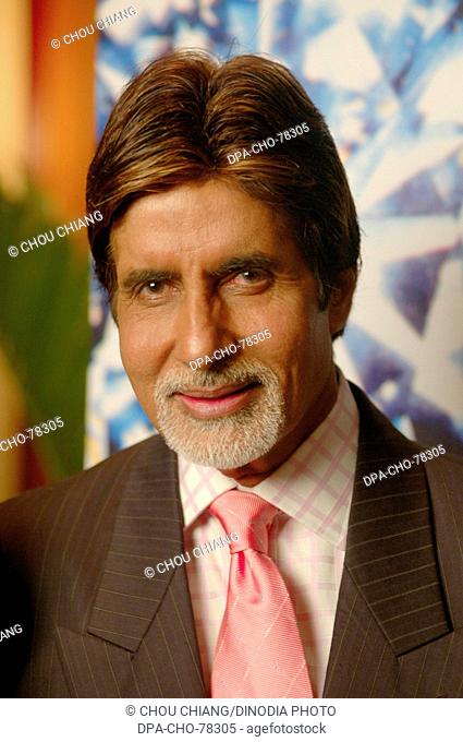 South Asian Indian Bollywood Film Star Actor Amitabh Bachchan Model Release Not Available, India