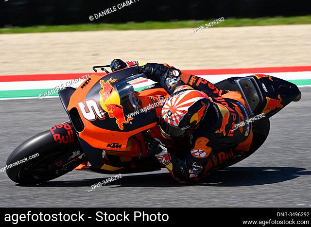 Mugello - Italy, 1 June: French Red Bull Ktm Factory Racing Team rider Johann Zarco in action during 2019 GP of Italy of MotoGP on June 2019 in Italy