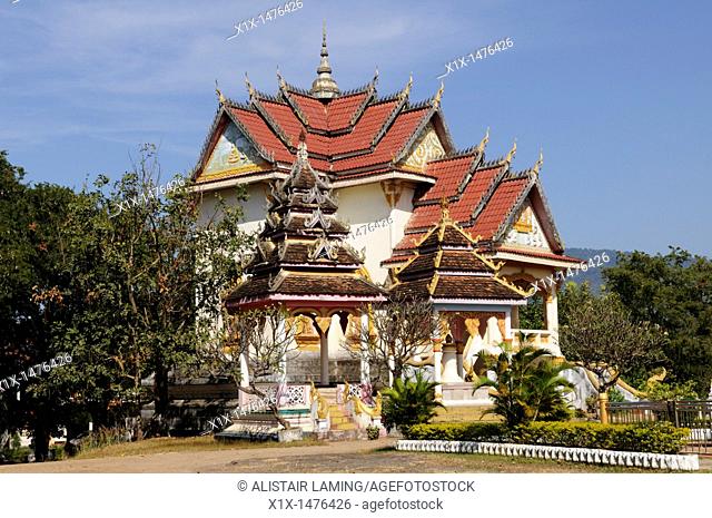Laos, Champasak Province, Pakse, Wat Tham Fai, also known as Wat Pha Baht