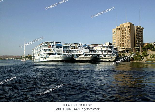 Cruise ships on the Nile