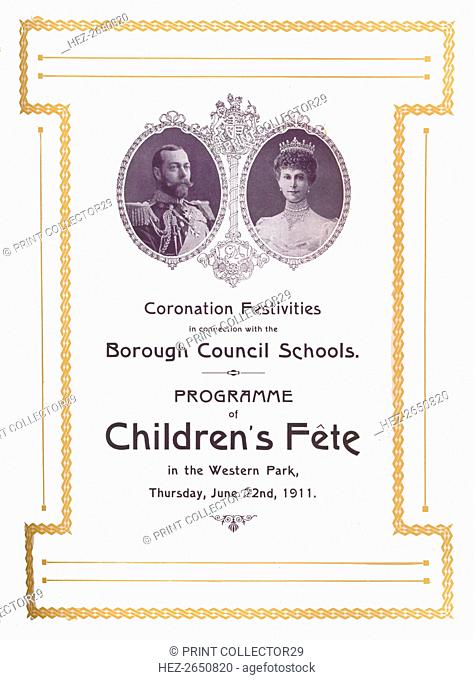 'Coronation Festivities in connection with the Borough Council Schools, 1911', (1917). Artist: Unknown