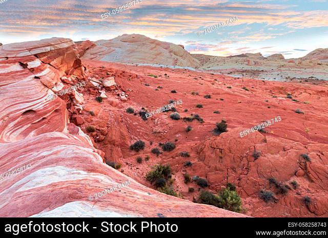 Valley of Fire State Park, Nevada, USA. Unusual natural landscapes