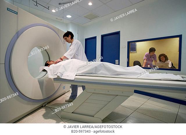 CAT (Computerized Axial Tomography) scan. Hospital de Zumarraga, Gipuzkoa, Euskadi, Spain