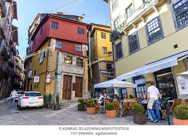 Buildings in Ribeira district of Porto city on Iberian Peninsula, second largest city in Portugal