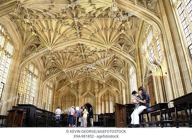 Bodleian Library - Divinity School, Oxford Univeristy, England