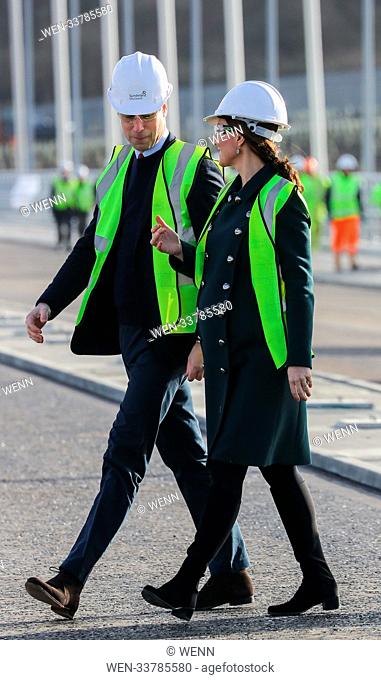 The Duke and Duchess of Cambridge visit the Northern Spire, the new bridge across the River Wear in Sunderland. Featuring: Catherine Duchess of Cambridge