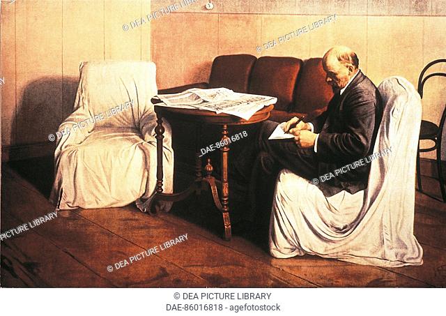 Isaak Izrailevich Brodsky (1884-1939), Lenin (1870-1924) in the Smolny Institute, 1930.  Mosca, Gosudarstvennaja Tretjakowskaja Galerja