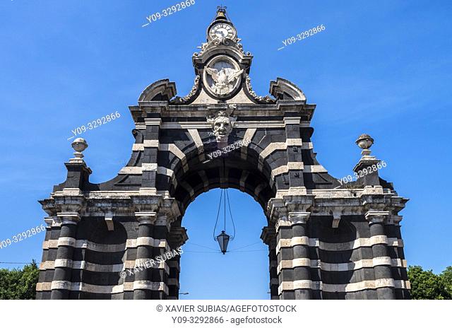 Porta Garibaldi, Catania, Sicily, Italy