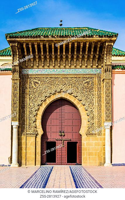 The Moulay Ismail Mausoleum. Meknes, Morocco, North Africa