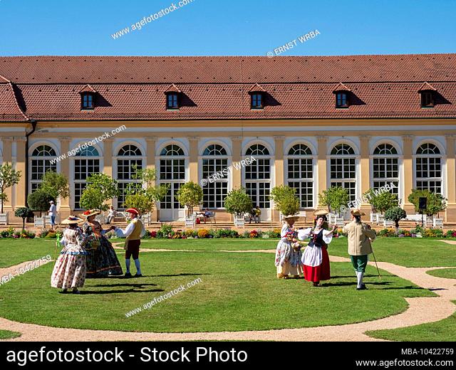 Rococo Festival, Hofgarten, Ansbach, Middle Franconia, Franconia, Bavaria, Germany